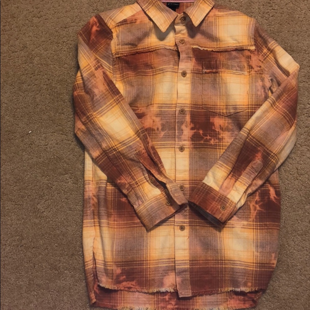 Art class yellow bleached flannel size M 8/10!